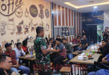 Silaturahmi dengan Insan Pers Ini Pesan Dandim 0314 Inhil