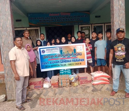 LBHR SPI dan DPD SPI Kuansing Bersama Tim Jalin Silaturahmi dan Memperkuat Ukhuwah ke Panti Asuhan Generasi Harapan