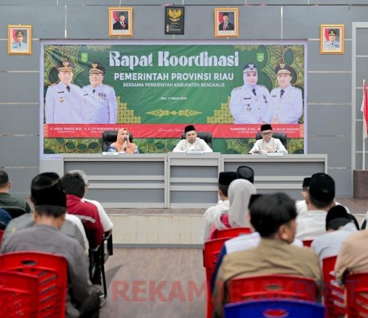 Bupati Bengkalis Kasmarni Ikut Rapat Koordinasi Bersama Jajaran Pemerintah Provinsi Riau