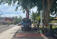 Dinas Perhubungan Perbaiki Lampu Jalan di Beberapa Titik