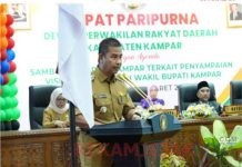 Rapat DPRD Kab Kampar Penyampaian Visi Dan Misibupati Dan Wakil Bupati Kampar Periode 2025-2030