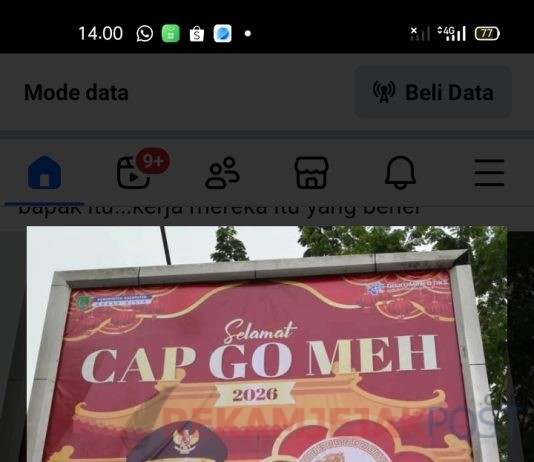 Diskominfotiks Rohil Klarifikasi Terkait Baliho Cap Go Meh Tanpa Foto Wakil Bupati