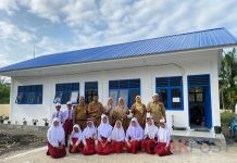 Gerak Cepat PTPN IV PalmCo Bangun Kembali Gedung Sekolah Rokan Hulu Pasca Terbakar