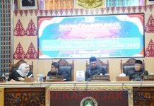 Bupati Bengkalis Menyampaikan Ranperda Di Sidang Paripurna DPRD Bengkalis