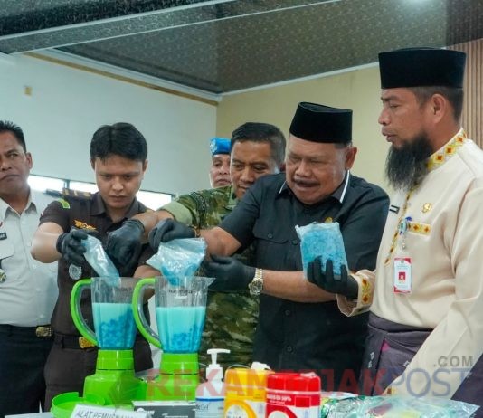 DPRD Bengkalis IkutSerta Dalam Pemusnahan BB Sekaligus Mengajak Masyarakat Basmi Narkoba