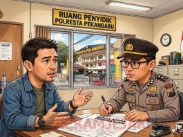 Menindaklanjuti Kasus Kekerasan Terhadap Advokat, Polresta Pekanbaru Melakukan Pemanggilan Saksi